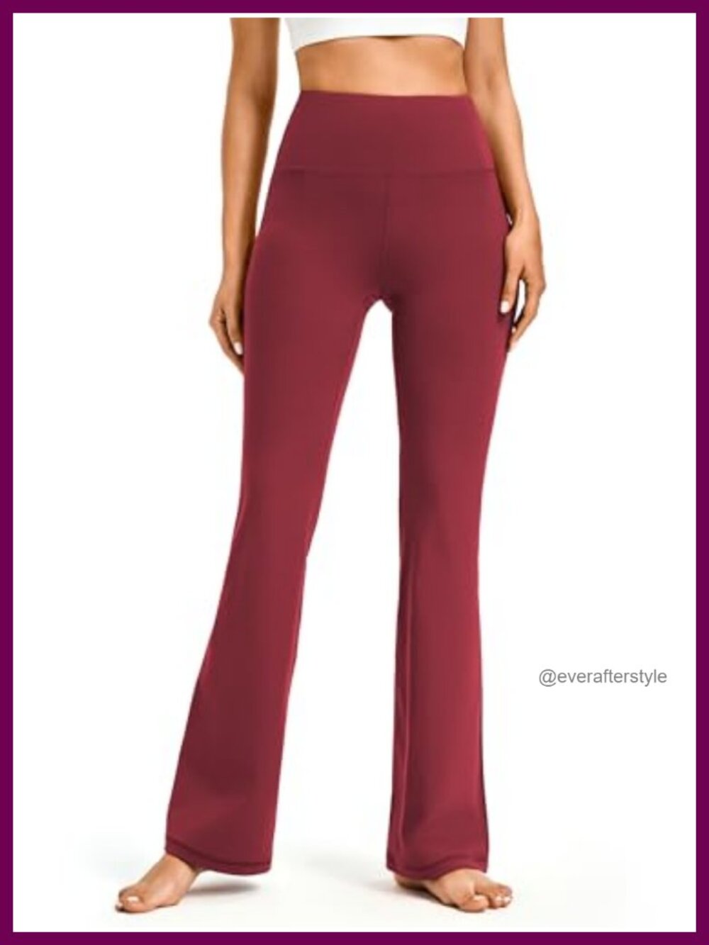 Bootcut Yoga Pants High Waist Tummy Control with Pockets